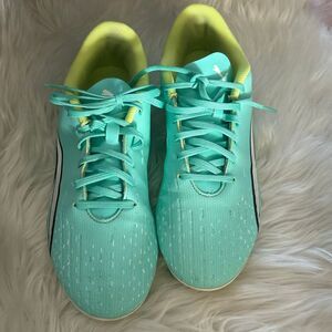 Puma Ultra Play FG AG Soccer Cleats Shoes Teal White size 7